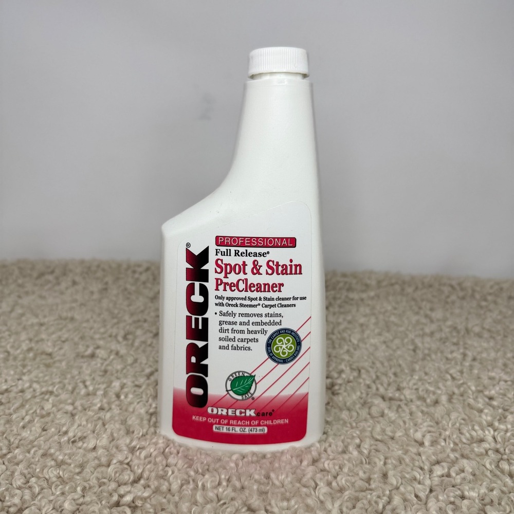 New Sealed Oreck Professional Full Release Spot & Stain PreCleaner 16oz FRSS131